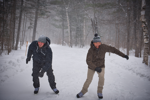 Skating at Arrowhead Provincial Park