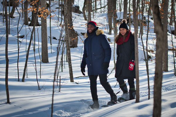 Snowshoeing at Frontenac Provincial Park