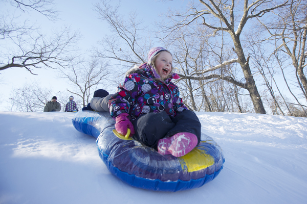 Tobogganing at the Pinery Provincial Park