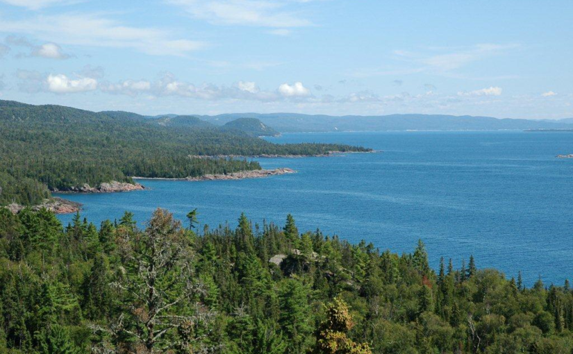 vue panoramique du lac Supérieur